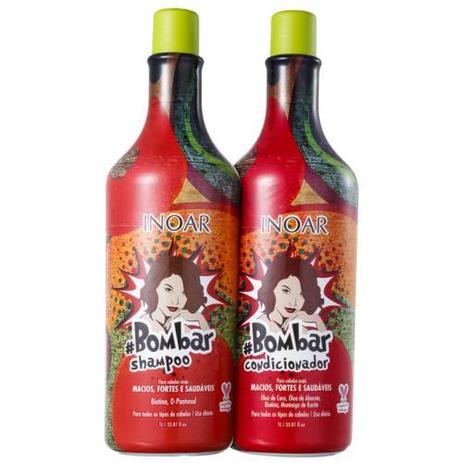 Inoar Bombar Kit Tratamento e Crescimento 2x1lt Shampoo e Condicionador Menor preço em Inoar Bombar Kit Tratamento e Crescimento 2x1lt Shampoo e Condicionador