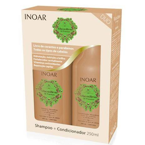 Inoar Kit Duo 250ml Macadamia Menor preço em Inoar Kit Duo 250ml Macadamia