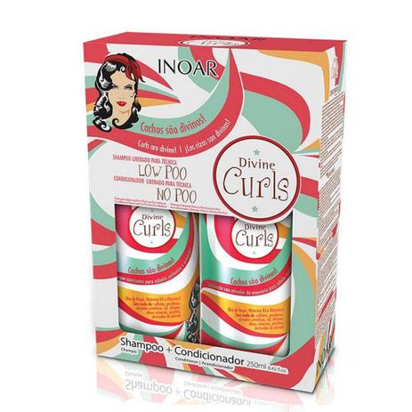 Inoar Kit Duo Divine Curls Shampoo + Condicionador 2x 250ml Menor preço em Inoar Kit Duo Divine Curls Shampoo + Condicionador 2x 250ml
