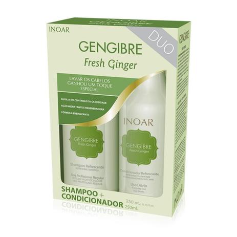 Inoar kit duo gengibre fresh ginger shampoo + condicionador 250ml Menor preço em Inoar kit duo gengibre fresh ginger shampoo + condicionador 250ml
