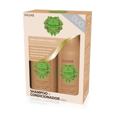 Inoar kit duo macadamia shampoo + condicionador 250ml é boa?