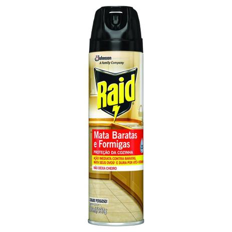 Inseticida Aerossol Raid Mata Baratas e Formigas Tripla Ação 285ml Menor preço em Inseticida Aerossol Raid Mata Baratas e Formigas Tripla Ação 285ml