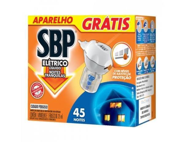 Inseticida Eletrico SBP 45 noite aparelho com Refil Menor preço em Inseticida Eletrico SBP 45 noite aparelho com Refil