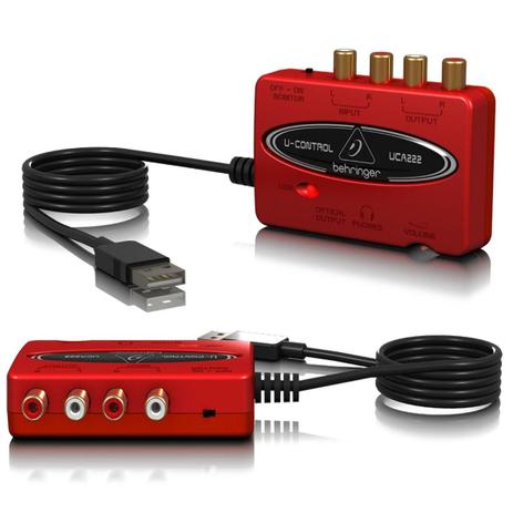 Interface Audio Behringer Uca222 Usb Placa De Som Externa Menor preço em Interface Audio Behringer Uca222 Usb Placa De Som Externa