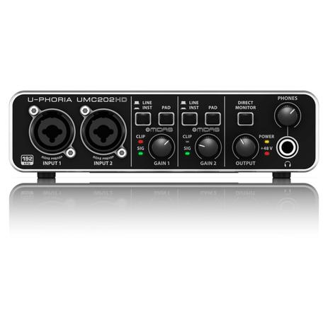Interface de Áudio Behringer U-Phoria UMC202HD é boa?