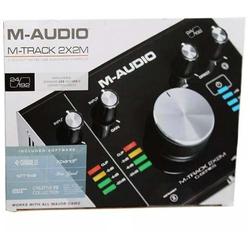 Interface De Áudio M-audio M-track 2x2M para Gravação Usb Menor preço em Interface De Áudio M-audio M-track 2x2M para Gravação Usb