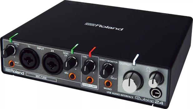 Interface De Áudio Midi Usb Roland Rubix24 P/ Mac iPad Menor preço em Interface De Áudio Midi Usb Roland Rubix24 P/ Mac iPad