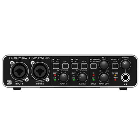 Interface de Áudio U-Phoria UMC-204 HD - Behringer é ruim? Interface de Áudio U-Phoria UMC-204 HD - Behringer é boa?