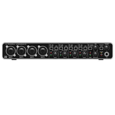 Interface de Áudio USB e MIDI Behringer U-Phoria UMC404HD 24-bit/192 kHz com pré Midas Menor preço em Interface de Áudio USB e MIDI Behringer U-Phoria UMC404HD 24-bit/192 kHz com pré Midas