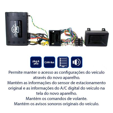 Interface para comandos de volante + menu + buzzer + Info ar condicionado + sensor de estacionamento Chevrolet Cruze 2011 a 2016 - Connects2 Menor preço em Interface para comandos de volante + menu + buzzer + Info ar condicionado + sensor de estacionamento Chevrolet Cruze 2011 a 2016 - Connects2