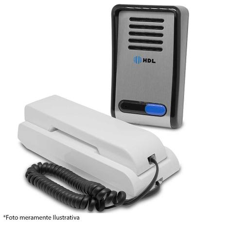 Interfone Porteiro Eletrônico HDL F8 S, Unidade Externa + Unidade Interna Menor preço em Interfone Porteiro Eletrônico HDL F8 S, Unidade Externa + Unidade Interna