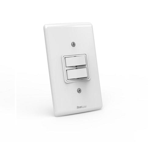 Interruptor de embutir 02 teclas paralelo Branco com parafuso aparente - Linha Artis Enerbras - Enerbrás Menor preço em Interruptor de embutir 02 teclas paralelo Branco com parafuso aparente - Linha Artis Enerbras - Enerbrás