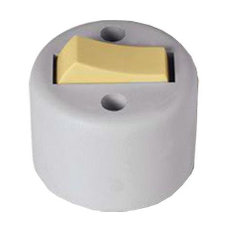 Interruptor externo simples sobrepor redondo 6a 250v - Ilumi Menor preço em Interruptor externo simples sobrepor redondo 6a 250v - Ilumi