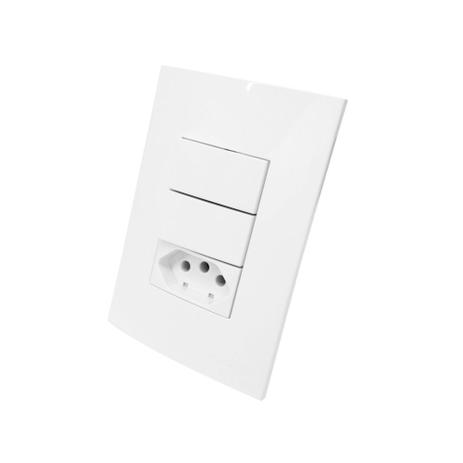 Interruptor Par +1 Tomada20a Margirius Sleek Kit Menor preço em Interruptor Par +1 Tomada20a Margirius Sleek Kit