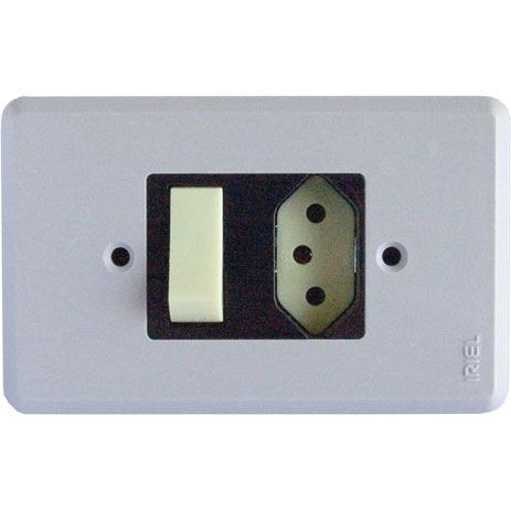 Menor preço em Interruptor paralelo (1) +  tomada (1) nbr14136 10a 250v - Iriel