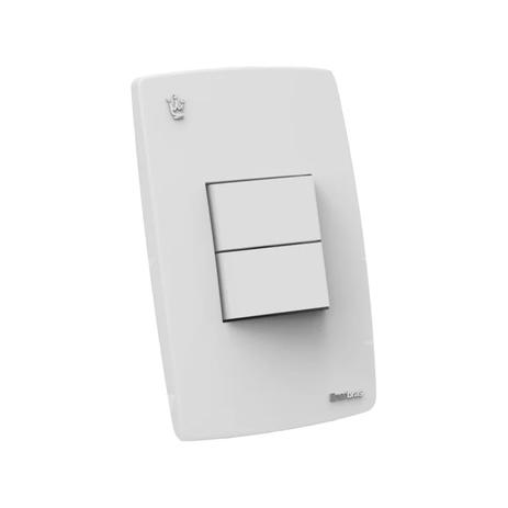 Interruptor Paralelo 10A 4x2 2 Teclas Branco Reale Enerbras Menor preço em Interruptor Paralelo 10A 4x2 2 Teclas Branco Reale Enerbras