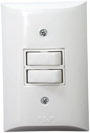 Interruptor Paralelo 2 Teclas 10A Com Placa Espelho Branco - Flp Menor preço em Interruptor Paralelo 2 Teclas 10A Com Placa Espelho Branco - Flp