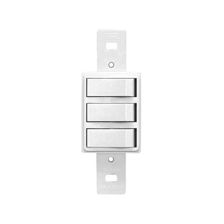 Interruptor Paralelo sem Placa 10A 3 Teclas Branco Blanc Fame Menor preço em Interruptor Paralelo sem Placa 10A 3 Teclas Branco Blanc Fame