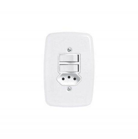 Interruptor Pluzie Ideale 2 Tc (S) C/ Tom Br 2P +Tp C/ P 10 Menor preço em Interruptor Pluzie Ideale 2 Tc (S) C/ Tom Br 2P +Tp C/ P 10