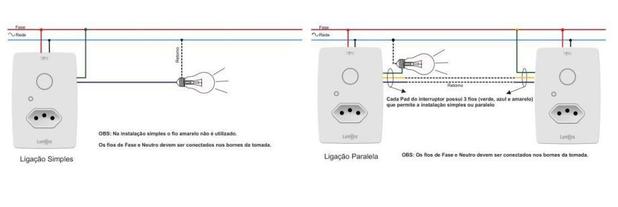 Interruptor Programável Touch 1 pad c/ Tomada - Tok - Lumenx Menor preço em Interruptor Programável Touch 1 pad c/ Tomada - Tok - Lumenx
