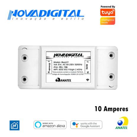 Interruptor Relé Wifi Automação Residencial Ms101 Nova Digital Casa Inteligente Tuya Padrão Mundial Menor preço em Interruptor Relé Wifi Automação Residencial Ms101 Nova Digital Casa Inteligente Tuya Padrão Mundial