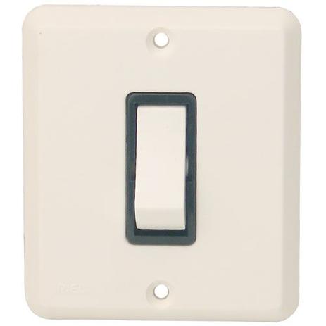 Interruptor simples 10a 250v - sistema iriel Menor preço em Interruptor simples 10a 250v - sistema iriel