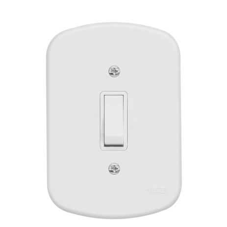 Interruptor Simples 10A 4X2 1 Tecla Branco Blanc Fame Menor preço em Interruptor Simples 10A 4X2 1 Tecla Branco Blanc Fame