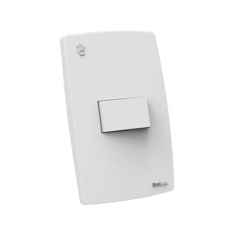 Interruptor Simples 10A 4x2 1 Tecla Branco Reale Enerbras Menor preço em Interruptor Simples 10A 4x2 1 Tecla Branco Reale Enerbras
