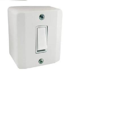 Interruptor Simples 10a Sistema X Caixa Sobrepor Branca Linha R - Radial Menor preço em Interruptor Simples 10a Sistema X Caixa Sobrepor Branca Linha R - Radial