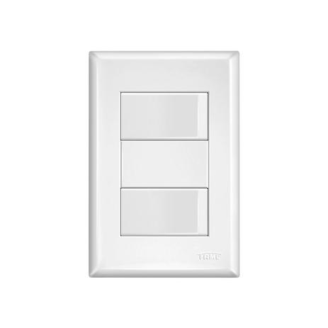 Interruptor Simples Duplo Fame Evidence com Placa 4x2 Branco Menor preço em Interruptor Simples Duplo Fame Evidence com Placa 4x2 Branco