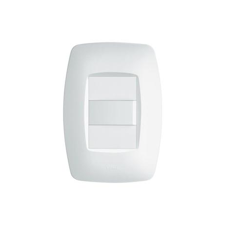 Interruptor Simples Fame Elegance com Placa 4x2 Branco Menor preço em Interruptor Simples Fame Elegance com Placa 4x2 Branco