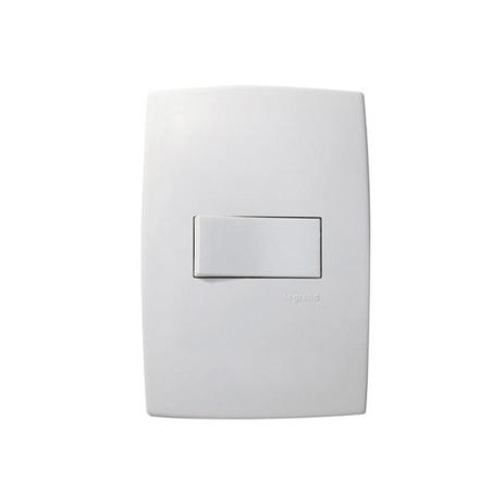 Interruptor Simples Horizontal 10a 220v com Placa Pialplus Branco - Pial legrand Menor preço em Interruptor Simples Horizontal 10a 220v com Placa Pialplus Branco - Pial legrand