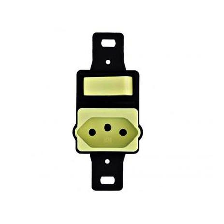 Interruptor Simples sem Placa 1 Tecla e Tomada 20A Amarela Linha 10.000 Pezzi Menor preço em Interruptor Simples sem Placa 1 Tecla e Tomada 20A Amarela Linha 10.000 Pezzi