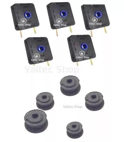 Interruptor + Vedação Fogão Cooktop Fischer 5 Bocas (5 Cada) Original Menor preço em Interruptor + Vedação Fogão Cooktop Fischer 5 Bocas (5 Cada) Original