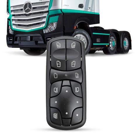 Interruptor Vidro Eletrico Caminhao Mb Actros 13 14 15 16 Completo 10 Pinos Lado Motorista Botao - Almapy Menor preço em Interruptor Vidro Eletrico Caminhao Mb Actros 13 14 15 16 Completo 10 Pinos Lado Motorista Botao - Almapy