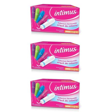 Intimus Absorvente Interno Super C/8 (Kit C/03) Menor preço em Intimus Absorvente Interno Super C/8 (Kit C/03)