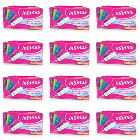 Intimus Absorvente Interno Super C/8 (Kit C/12) Menor preço em Intimus Absorvente Interno Super C/8 (Kit C/12)