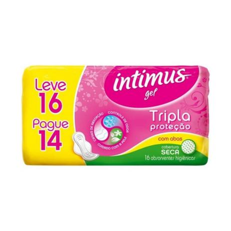 Intimus Absorventes Íntimos Gel Seca C/A C/16 Menor preço em Intimus Absorventes Íntimos Gel Seca C/A C/16