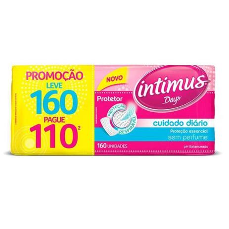 Intimus Days Absorvente Diário C/160 Menor preço em Intimus Days Absorvente Diário C/160
