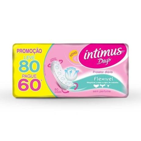 Intimus Days Absorvente Diário Flexível C/80 Menor preço em Intimus Days Absorvente Diário Flexível C/80