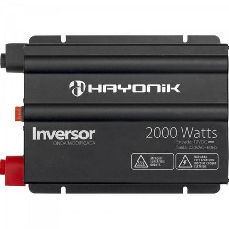 Inversor 2000W 12VDC/220V Onda Modificada Cinza Escuro HAYONIK é boa?