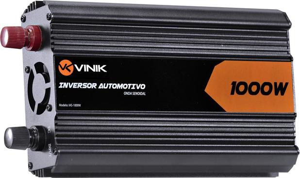 Inversor Conversor Veicular C/ potência 1000W Senoidal 12V P/ 110V VINIK Menor preço em Inversor Conversor Veicular C/ potência 1000W Senoidal 12V P/ 110V VINIK
