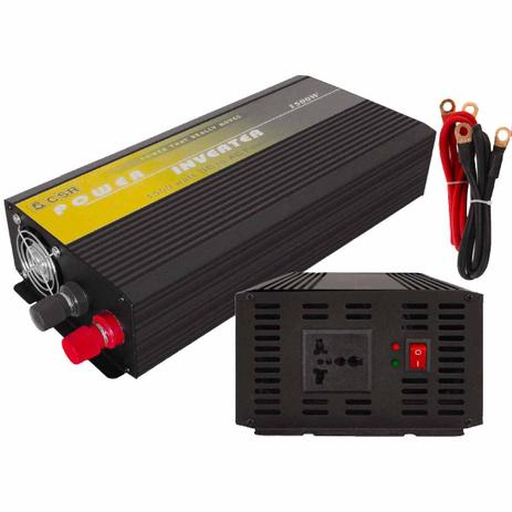 Inversor de Força 1500W 12V para 110V - CSR Menor preço em Inversor de Força 1500W 12V para 110V - CSR