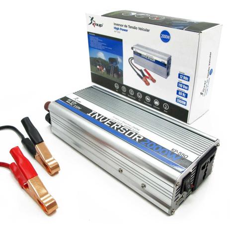 Inversor de Tensão 12V Para 110V 2000W Com USB Knup Menor preço em Inversor de Tensão 12V Para 110V 2000W Com USB Knup
