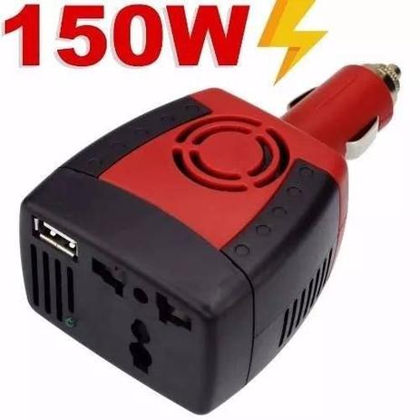 Inversor De Tensão Veicular 150w 12v 110v Transformador Usb - Gold Menor preço em Inversor De Tensão Veicular 150w 12v 110v Transformador Usb - Gold