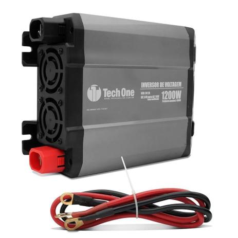 Inversor de Voltagem TechOne 1200W 12V 220V Conversor Tomada Usb é boa?