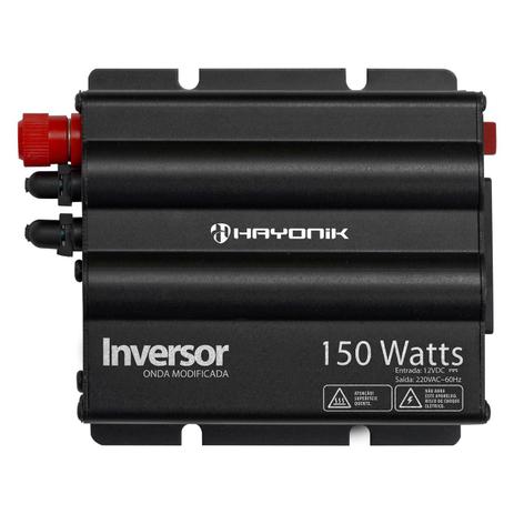 Inversor Onda Modificada Hayonik 150W 12VDC/220V Cinza Escuro Menor preço em Inversor Onda Modificada Hayonik 150W 12VDC/220V Cinza Escuro