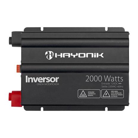 Inversor Onda Modificada Hayonik 2000W 12VDC/220V Cinza Escuro Menor preço em Inversor Onda Modificada Hayonik 2000W 12VDC/220V Cinza Escuro