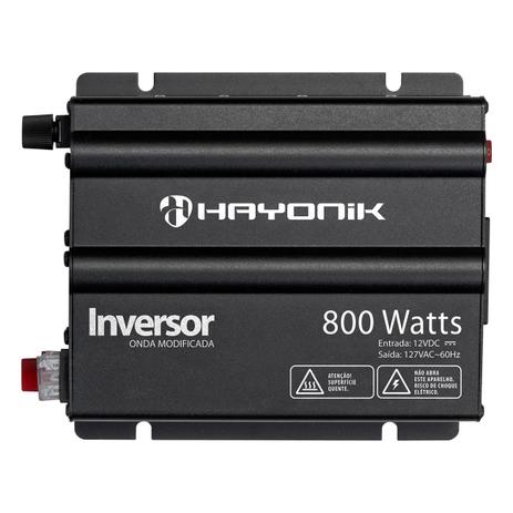 Inversor Onda Modificada Hayonik 800W 12VDC/127V Cinza Escuro Menor preço em Inversor Onda Modificada Hayonik 800W 12VDC/127V Cinza Escuro
