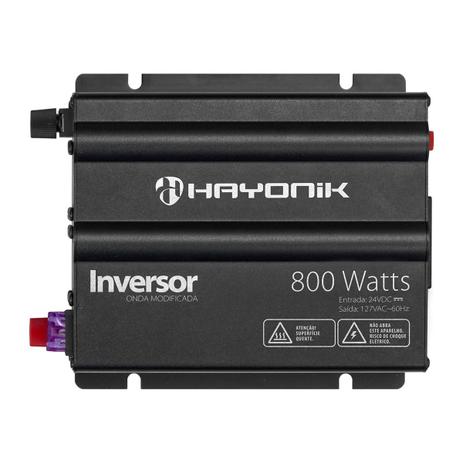 Inversor Onda Modificada Hayonik 800W 24VDC/127V Cinza Escuro Menor preço em Inversor Onda Modificada Hayonik 800W 24VDC/127V Cinza Escuro